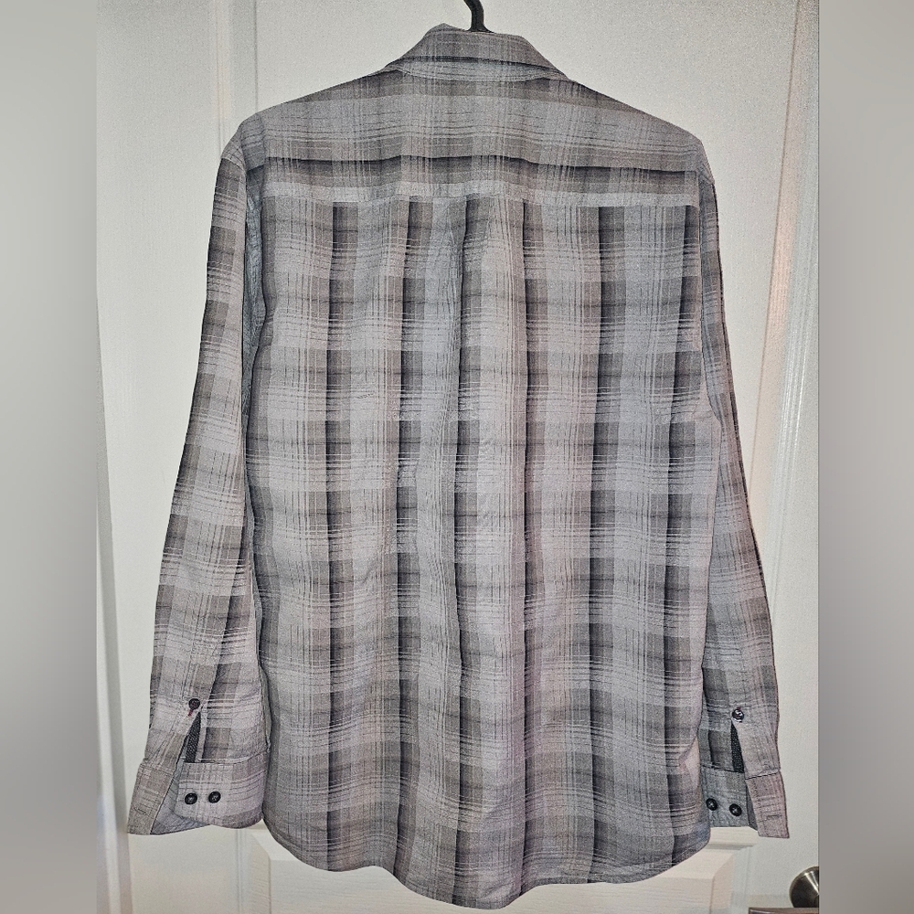 Tommy Bahama Gray Casual Button Down Shirt - Picture 5 of 8
